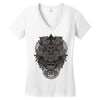 samurai dawn Women's V-Neck T-Shirt