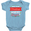 may your christmas be merry &amp; bright Baby Bodysuit