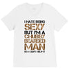 I Hate Being Sexy But I'm A Chubby Bearded Man So I Can't Help It V-Neck Tee