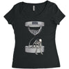 please wait Women's Triblend Scoop T-shirt