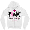 pink spread the hope Zipper Hoodie