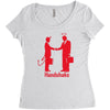 handshake Women's Triblend Scoop T-shirt