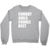 chubby girls cuddle best Crewneck Sweatshirt