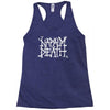 napalm death logo Racerback Tank