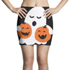 pumpkin with boo Mini Skirts