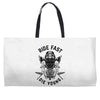 ride fast die young Weekender Totes