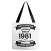 Premium Vintage  1981 Tote Bags