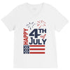 happy 4th of july V-Neck Tee