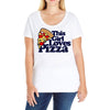 this girl loves pizza Ladies Curvy T-Shirt
