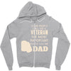 veteran dad 2 Zipper Hoodie