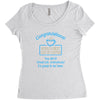 elf coffee Women's Triblend Scoop T-shirt