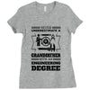 Never Underestimate A Grandfather With An Engineer Degree Ladies Fitted T-Shirt