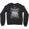 vintage made in 1986 perfectly aged a living legend Crewneck Sweatshirt