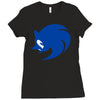 sonic logo Ladies Fitted T-Shirt