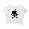apple skull Crop Top