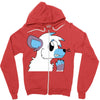 arctic fox adopt Zipper Hoodie