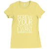 screw your lab safety i want superpowers Ladies Fitted T-Shirt