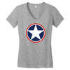 star us america  independence Women's V-Neck T-Shirt