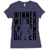 winner winner chicken dinner 3b Ladies Fitted T-Shirt