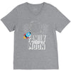 Family Trip To Moon V-Neck Tee
