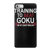 train insaiyan gym training to beat goku or krillin dbz dragon ball z iPhone 7 Case