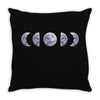 Moon Phases Throw Pillow