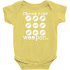 choose your weapon guitar Baby Onesie