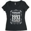 vintage made in 1993 perfectly aged a living legend Women's Triblend Scoop T-shirt