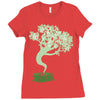 saw a ghost Ladies Fitted T-Shirt