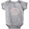 the mountains are calling Baby Onesie