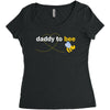 Daddy to Bee Baby Boy Women's Triblend Scoop T-shirt