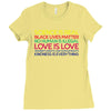 Anti Trump Science is Real Black Lives Matter T shirt Ladies Fitted T-Shirt