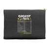 August Girl Facts Leo Accessory Pouches