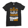 My Daughter Is Super Awesome Her Mom Ladies Fitted T-Shirt