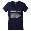 Feminism Noun Women's V-Neck T-Shirt