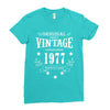 original parts vintage established 1977 perfectly aged Ladies Fitted T-Shirt