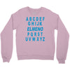 alphabet abc elemno Crewneck Sweatshirt