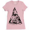 illuminati pizza Ladies Fitted T-Shirt