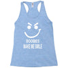 boobies make me smile Racerback Tank
