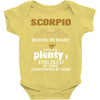 Scorpio Hated By Many Wanted By Plenty Disliked By Some Confronted By Baby Onesie