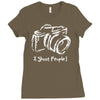 camera photographer Ladies Fitted T-Shirt