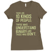 10 kinds of people binary Ladies Fitted T-Shirt