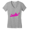 kayak chick Women's V-Neck T-Shirt