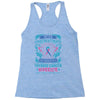 Never Underestimate the Strength of a Thyroid Cancer Warrior Racerback Tank