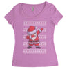 ugly santa dabbing Women's Triblend Scoop T-shirt