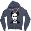 frida kahlo Zipper Hoodie