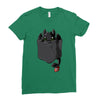pocket toothless Ladies Fitted T-Shirt