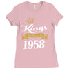 kings are born in 1958 Ladies Fitted T-Shirt
