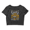 Born Capricorn Multitasking Problem Solving Tees Crop Top