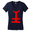 santa claus suit Women's V-Neck T-Shirt